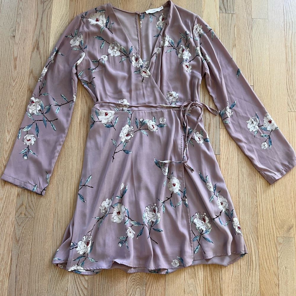 Lush Wrap Dress - Lavendar - size M